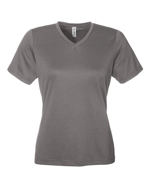 Team 365 TT15W Women's Zone Performance Mesh T-Shirt in Sport Graphite