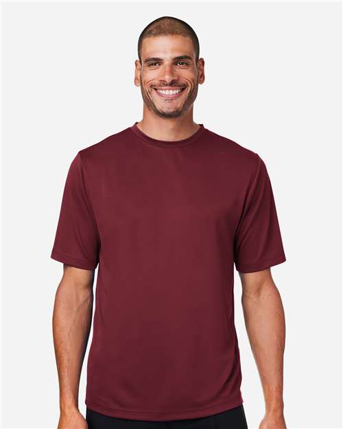Team 365 TT15 Men's Zone Performance Mesh T-Shirt in Sport Maroon