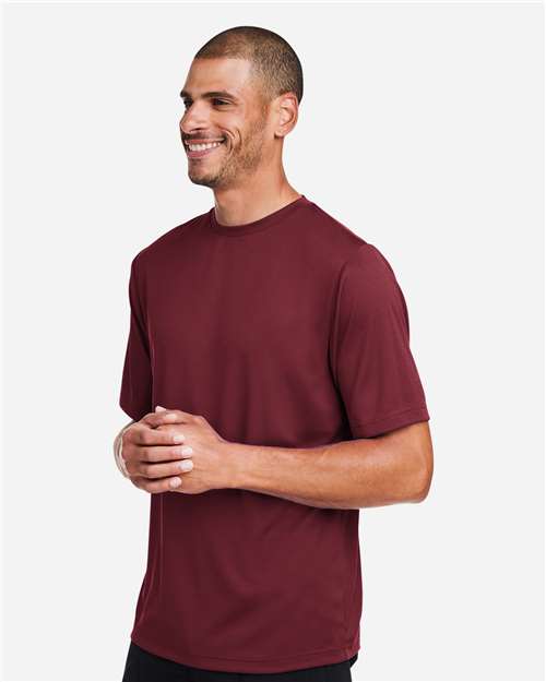 Team 365 TT15 Men's Zone Performance Mesh T-Shirt in Sport Maroon