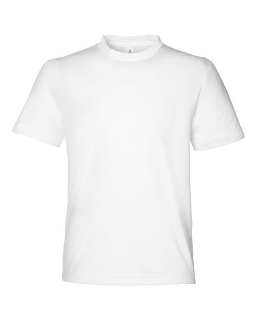Team 365 TT15Y Youth Zone Performance Mesh T-Shirt in White