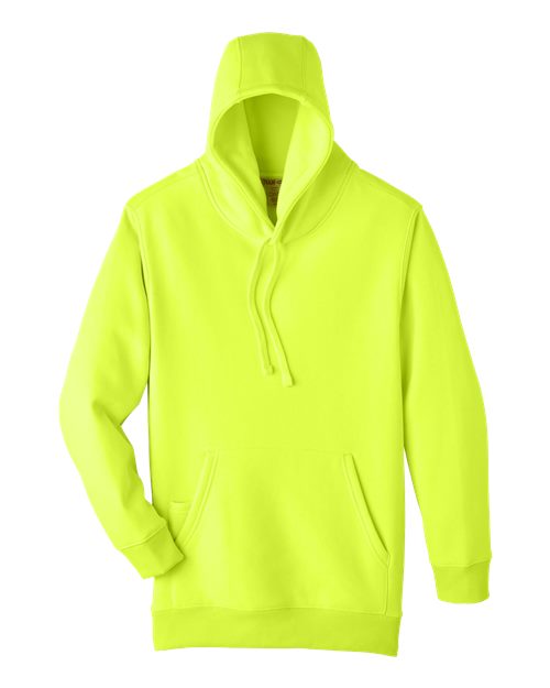 Team 365 TT96 Unisex Zone HydroSport Heavyweight Hooded Sweatshirt in Safety Yellow