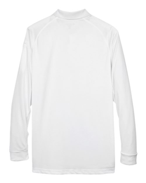 Harriton M211L Men's Advantage Long Sleeve Tactical Polo in White