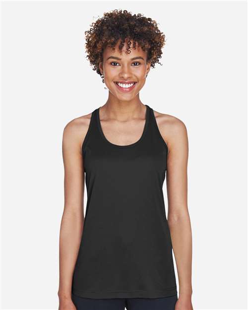 Team 365 TT11WRC Women's Zone Performance Racerback Tank in Black