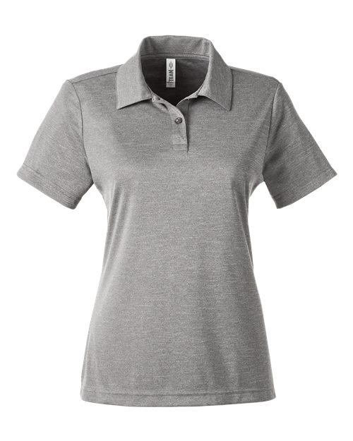 Team 365 TT51HW Women's Zone Sonic Heather Performance Polo in Athletic Heather
