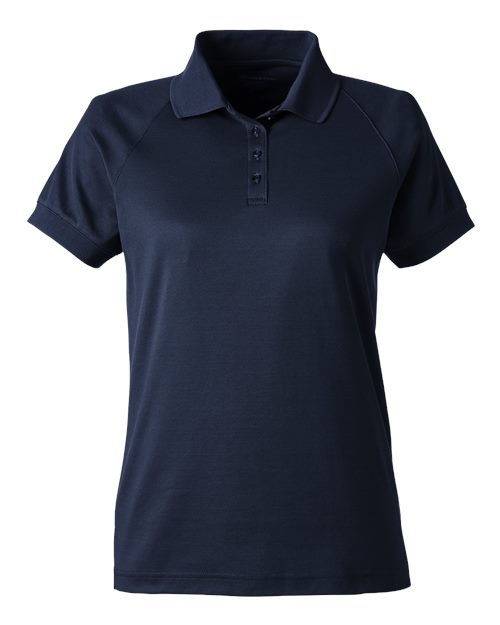 Harriton M208W Women's Charge Snag and Soil Protect Polo in Dark Navy