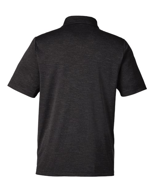 Team 365 TT51H Men's Zone Sonic Heather Performance Polo in Black Heather
