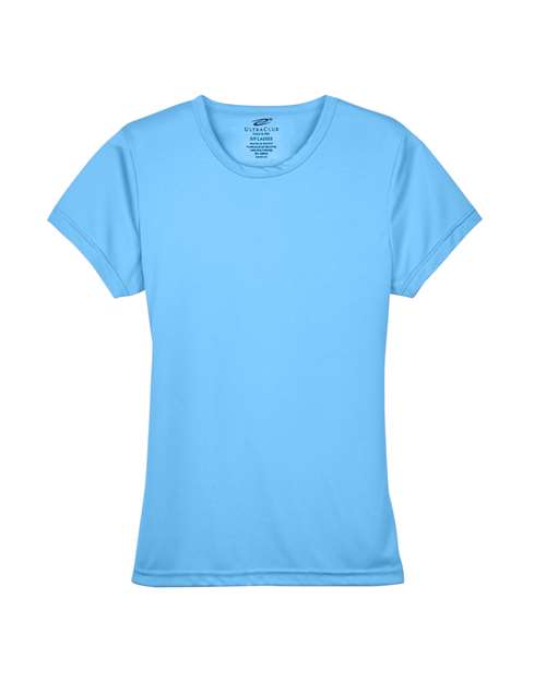 UltraClub 8420L Women's Cool & Dry Sport Performance Interlock T-shirt in Columbia Blue