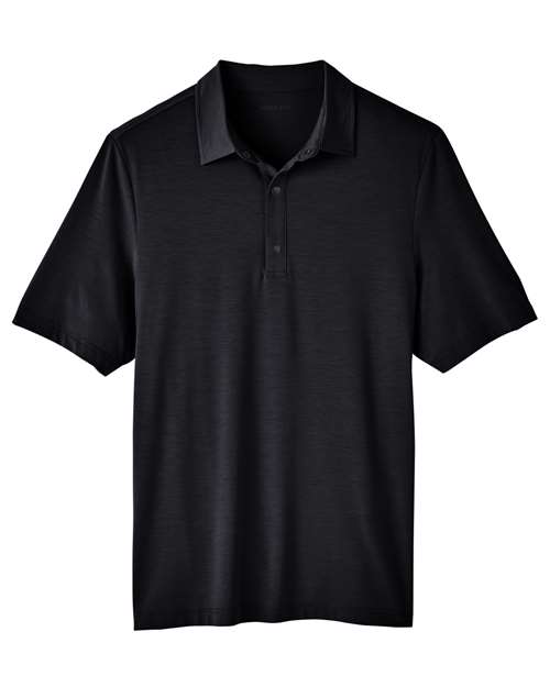 North End NE100 Men's JAQ Snap-Up Stretch Performance Polo in Black