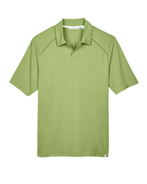 North End 88632 Men's Recycled Polyester Performance Pique Polo in Cactus Green