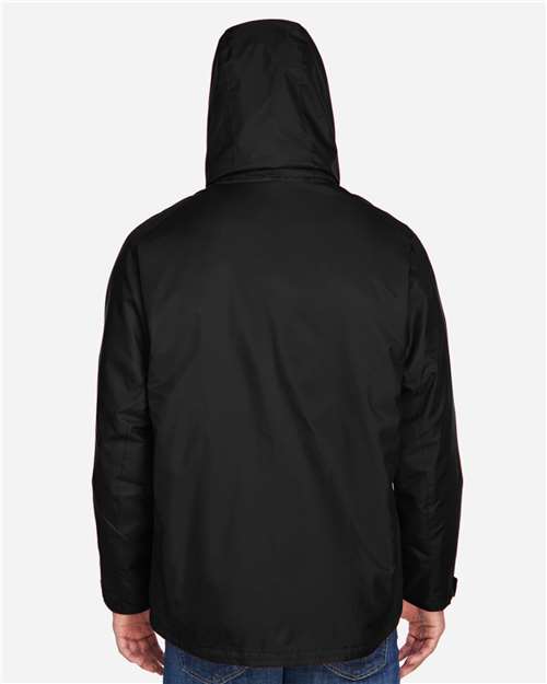 North End 88130 Men's 3-in-1 Insulated Jacket in Black