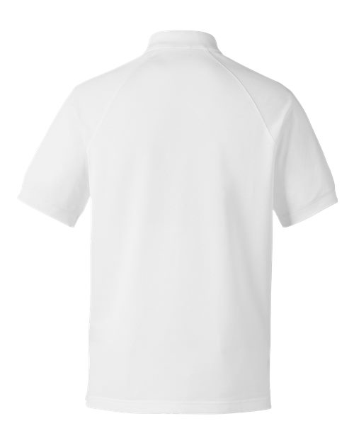 Harriton M208 Men's Charge Snag and Soil Protect Polo in White