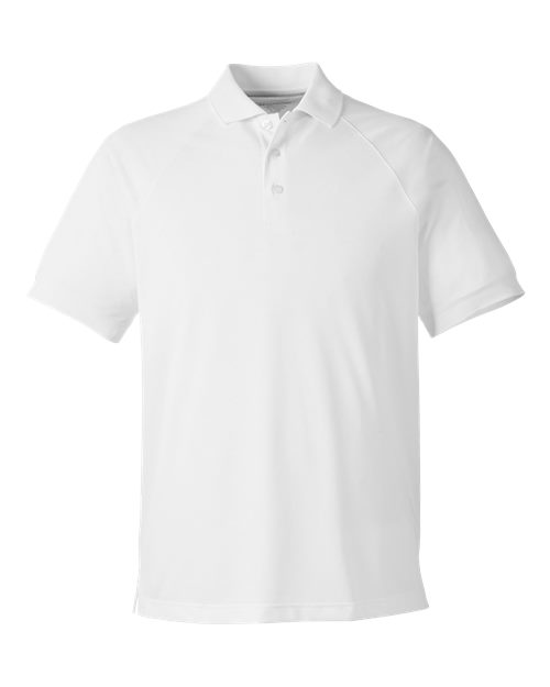 Harriton M208 Men's Charge Snag and Soil Protect Polo in White