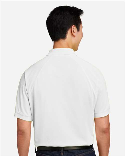 Harriton M208 Men's Charge Snag and Soil Protect Polo in White