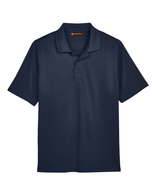 Harriton M348T Men's Tall Advantage Snag Protection Plus IL Polo in Dark Navy