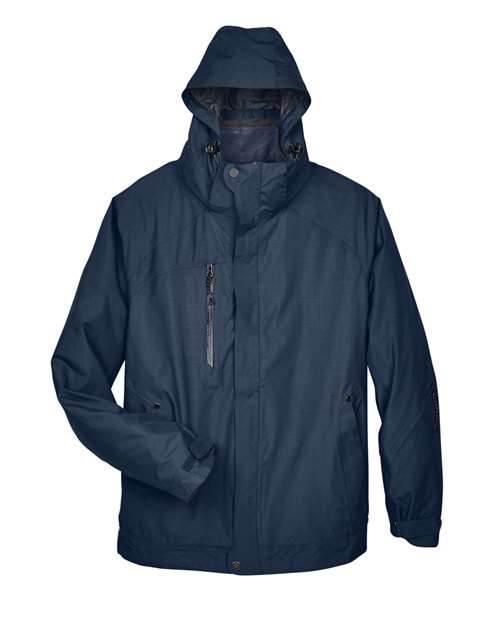 North End 88178 Men's Caprice 3-in-1 Jacket with Soft Shell Liner in Classic Navy