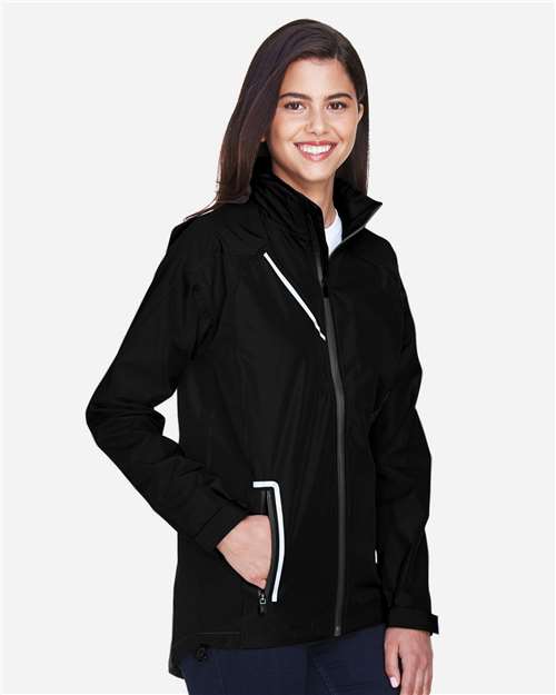 Team 365 TT86W Women's Dominator Waterproof Jacket in Black