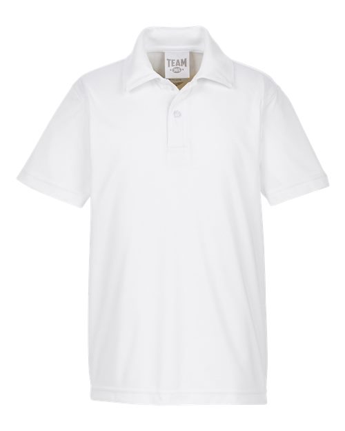 Team 365 TT51Y Youth Zone Performance Polo in White