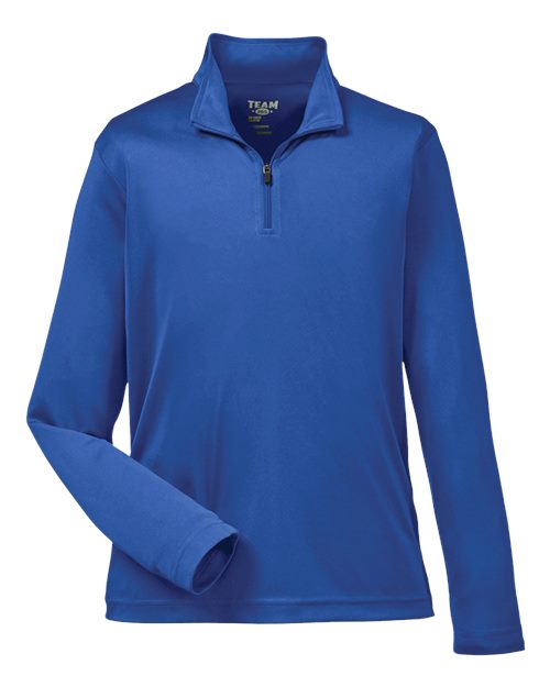 Team 365 TT31Y Youth Zone Performance Quarter-Zip Pullover in Sport Royal