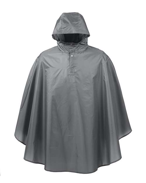 Team 365 TT71 Unisex Zone Protect Packable Poncho in Sport Graphite
