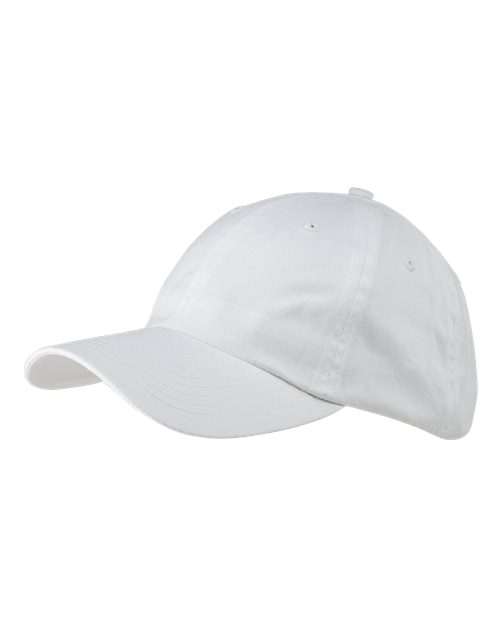 Big Accessories BX001 Classic Brushed Twill Cap in White
