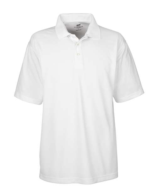 UltraClub 8445 Men's Cool & Dry Stain-Release Performance Polo in White