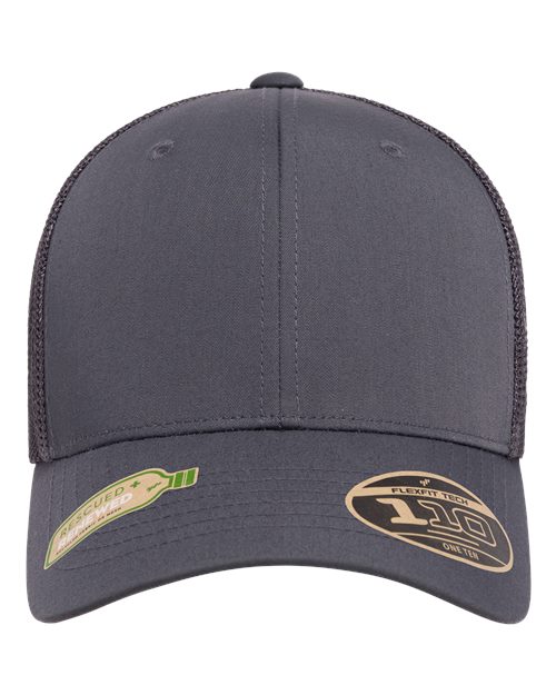 Flexfit 110R 110 Recycled Mesh Cap in Charcoal