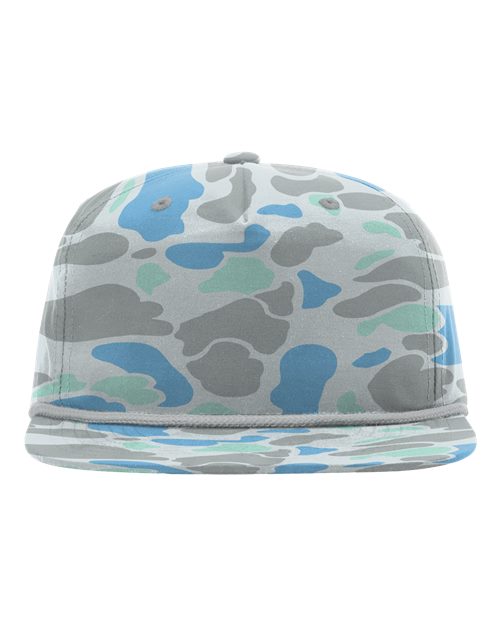 Richardson 256P Printed Umpqua Gramps Cap in Saltwater Duck Camo/ Charcoal