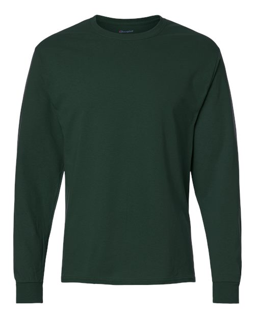 Champion CC8C Unisex Long Sleeve T-Shirt in Dark Green