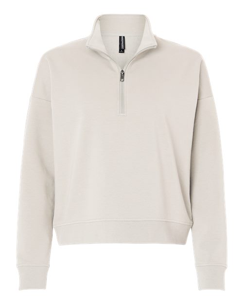 Independent Trading Co. EXP15WPQ Women's Perform Quarter-Zip Pullover in Smoke