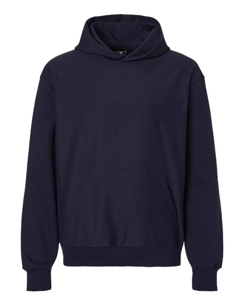 Hanes OG700 Unisex Beefy Sweats Premium Heavyweight Hooded Sweatshirt in Athletic Navy