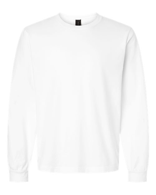 BELLA + CANVAS 4851GD Unisex Heavyweight Garment-Dyed Long Sleeve Tee in White