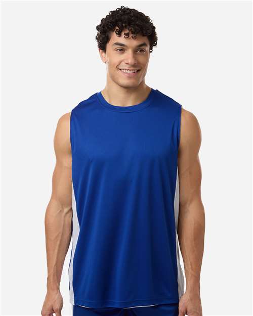 Team 365 TT115 Unisex Zone Performance Reversible Jersey in Sport Royal/ White