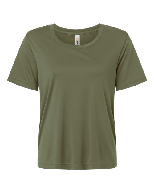 CORE365 CE10W Women's Capital Performance T-Shirt in Military Green
