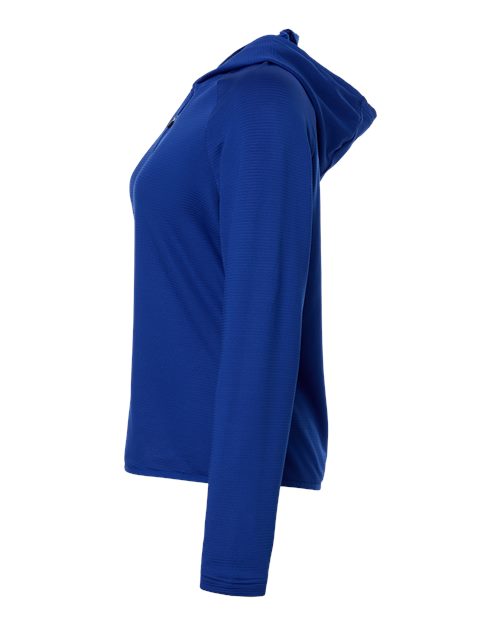 Team 365 TT200W Women's Qualify Quarter-Zip Hooded Pullover in Sport Royal