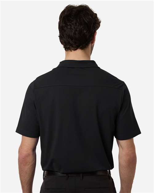 Devon & Jones DG102 Men's Seaton Pebble Textured Polo in Black