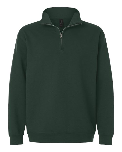 Gildan 18810 Unisex Heavy Blend Quarter-Zip Sweatshirt in Forest