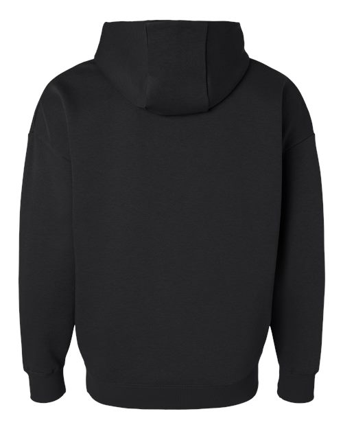 LAT 6956 Unisex Heavyweight Hoodie Sweatshirt in Black