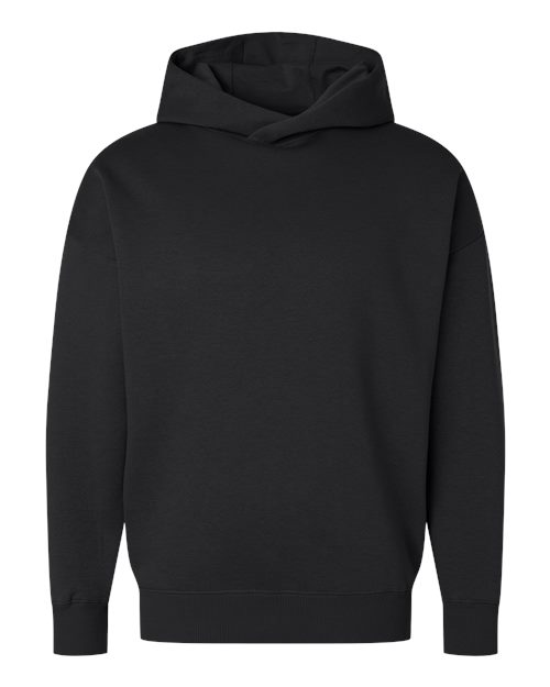 LAT 6956 Unisex Heavyweight Hoodie Sweatshirt in Black