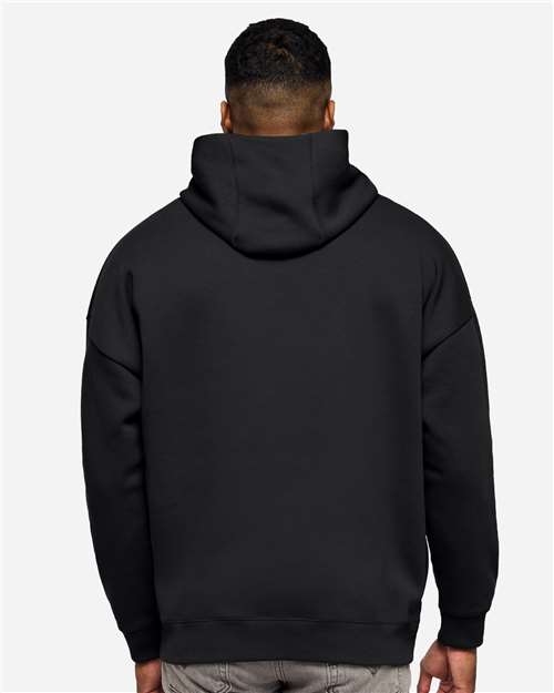 LAT 6956 Unisex Heavyweight Hoodie Sweatshirt in Black