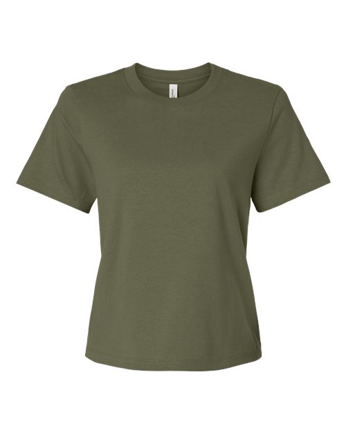 BELLA + CANVAS 6110 Women's 6 oz. Heavyweight Tee in Military Green