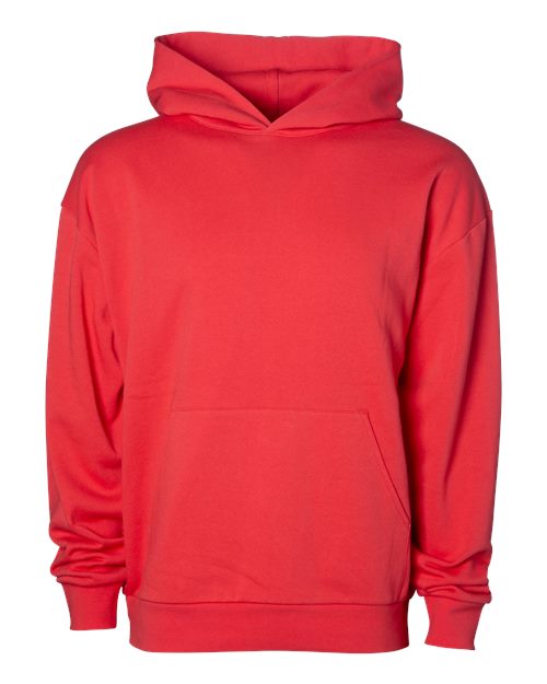 Independent Trading Co. IND280SL Unisex Avenue Midweight Hooded Sweatshirt in Cherry
