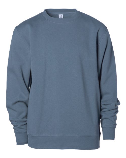 Independent Trading Co. SS3001Y Youth Midweight Crewneck Sweatshirt in Storm Blue