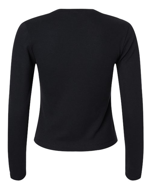 Next Level 8212 Women's Ideal Thermal Long Sleeve Shirt in Black