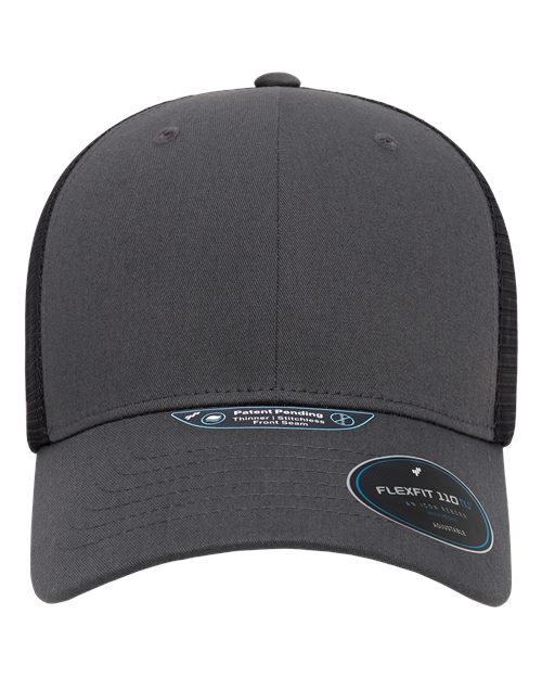 Flexfit 110MNU 110 NU Mesh Cap in Charcoal/ Black