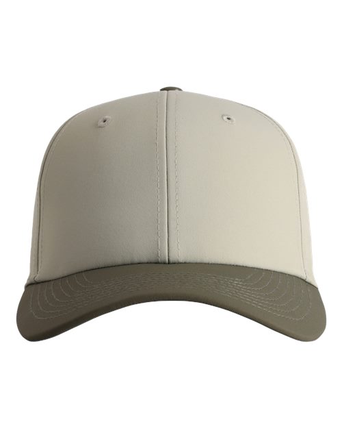 Imperial 7064 The Elements Recycled Two-Tone Performance Cap in Putty/ Olive Green