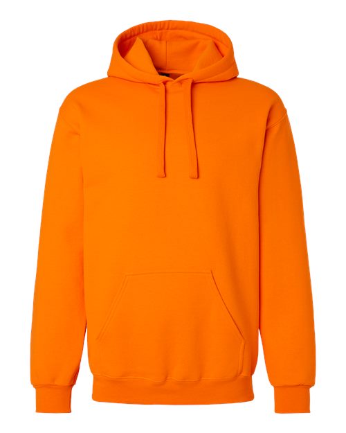 Gildan 19500 Unisex Hammer Maxweight Hooded Sweatshirt in Safety Orange