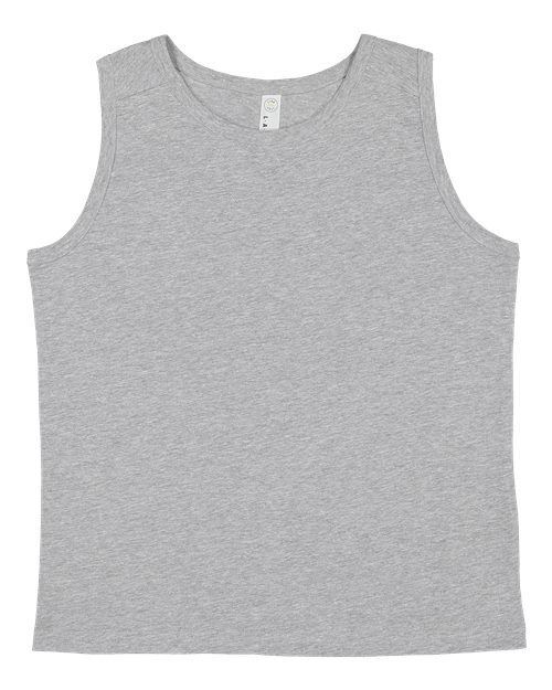 LAT 6123 Youth Fine Jersey Tank in Heather