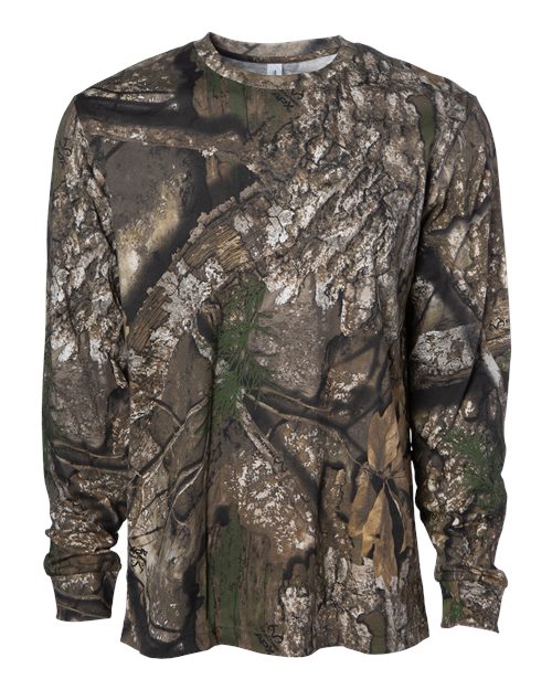 Independent Trading Co. PRM180LST Unisex Premium Long Sleeve T-Shirt in Realtree APX Camo