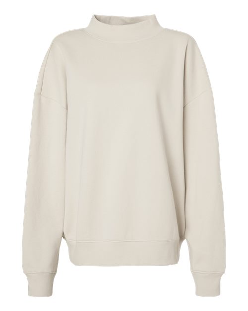 Independent Trading Co. IND280MOCK Women's Midweight Mockneck Sweatshirt in Ivory