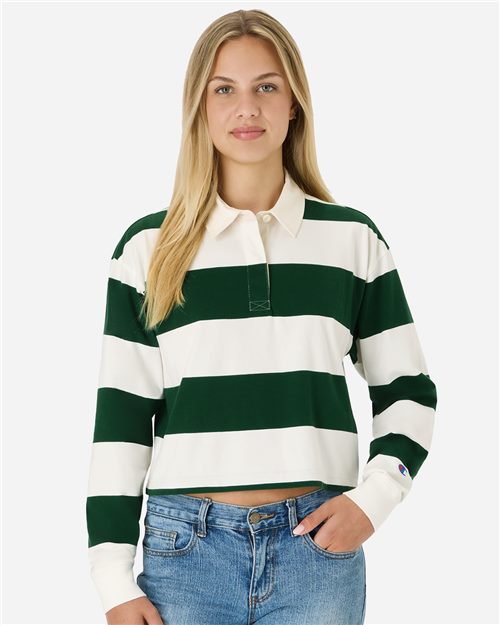 Champion CHRL01 Women's Mid-Length Rugby Polo — style preview; selected color photo unavailable